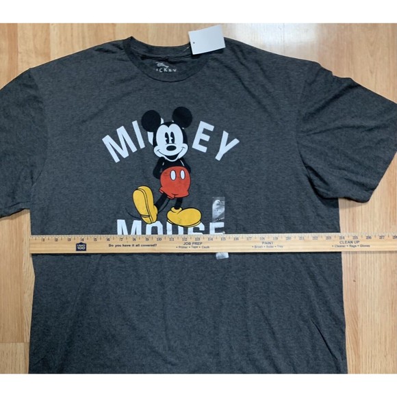 Disney Mickey Mouse Men’s Classic T Shirt Gray Size XXL NEW With Tags - Picture 6 of 8